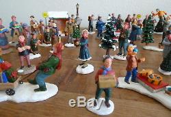 Lot 87 Lemax Vintage Christmas Village Figures Accessories Men Women Children