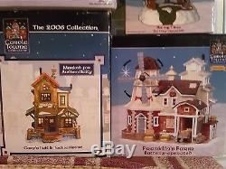 CAROLE TOWNE LEMAX CHRISTMAS GREY CHURCH LIGHTED VILLAGE HOUSE 10.25" NEW 