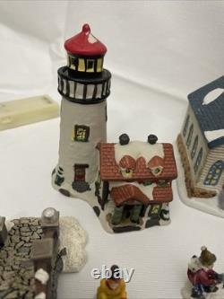 Lot Of 19 Dickens Collectables Sugar Creek County Christmas Village