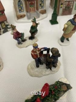 Lot Of 19 Dickens Collectables Sugar Creek County Christmas Village