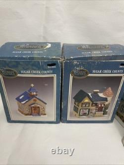 Lot Of 19 Dickens Collectables Sugar Creek County Christmas Village
