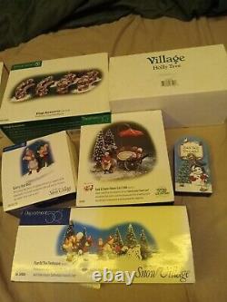 Lot Of Department 56 Snow Village & Other Rare Items