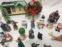 Lot Of Lemax Christmas Village Etc Etc See Pics! Figurines Signs Cars