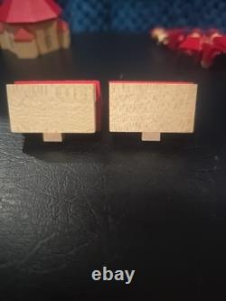 Lot Of VTG German Stiffen Church & Carolers German Democratic Republic 8 Pieces