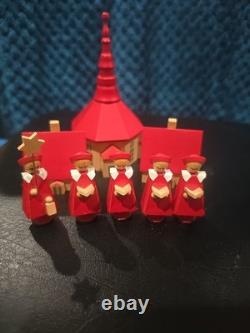 Lot Of VTG German Stiffen Church & Carolers German Democratic Republic 8 Pieces