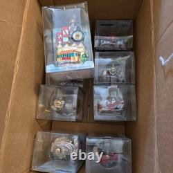 Lot of 10 Kurt Adler Noble Gems Cityscape State Glass Ornaments Hand Painted