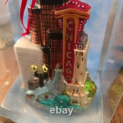Lot of 10 Kurt Adler Noble Gems Cityscape State Glass Ornaments Hand Painted