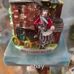 Lot of 10 Kurt Adler Noble Gems Cityscape State Glass Ornaments Hand Painted