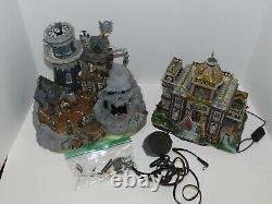 Lot of 2 Halloween Lemax Spooky Town Collection House Opera & Isle of Doom BOXED