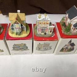 Lot of 42 Liberty Falls Americana Collection Miniature Buildings With Boxes Insert