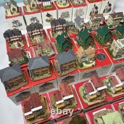 Lot of 42 Liberty Falls Americana Collection Miniature Buildings With Boxes Insert