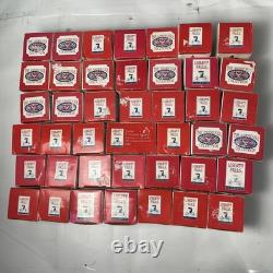 Lot of 42 Liberty Falls Americana Collection Miniature Buildings With Boxes Insert
