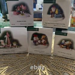 Lot of 5 Department 56 North Pole Series rare figure lot