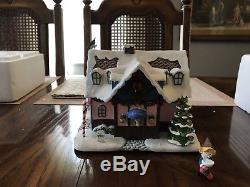 Lot of 5 Hawthorne Village Rudolph's Christmas Town Collection Houses