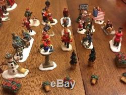 Lot of 70 Holiday Village Christmas Figurines Animals Plants + More Most Lemax