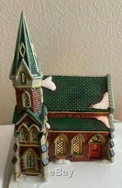 Lot of 9 VTG Christmas Victorian Village Collectible Porcelain Houses WithLights