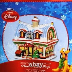 MINT Dept 56 Disney, Pluto's Pet Shop #811265, Mickey's Merry Christmas Village