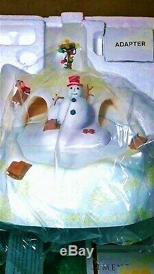 MINT RARE RETIRED, Dept 56, Peanuts Sledding Hill #59108, Animated Lighted