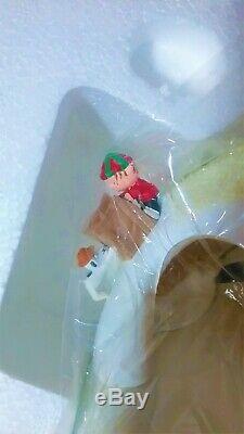 MINT RARE RETIRED, Dept 56, Peanuts Sledding Hill #59108, Animated Lighted