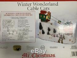 MR CHRISTMAS ANIMATED CABLE CARS With MUSIC FITS LEMAX DEPT 56 DEPARTMENT 56