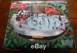 MR CHRISTMAS HOLIDAY in the COUNTRY ANIMATED ICE POND withextras PLAYS 50 SONGS