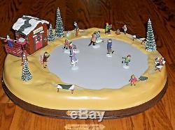 MR CHRISTMAS HOLIDAY in the COUNTRY ANIMATED ICE POND withextras PLAYS 50 SONGS