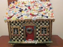 Mackenzie Childs Retired Christmas Candy Cottage