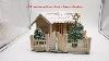 Making A Small Beautiful Christmas House By Using Popsicle Stick Popsicle Stick Cottage