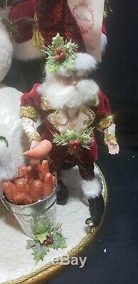 Mark Roberts Santa Building A Snowman 51-75760 Rare -retired