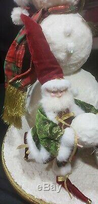 Mark Roberts Santa Building A Snowman 51-75760 Rare -retired