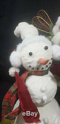 Mark Roberts Santa Building A Snowman 51-75760 Rare -retired