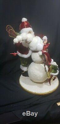 Mark Roberts Santa Building A Snowman 51-75760 Rare -retired