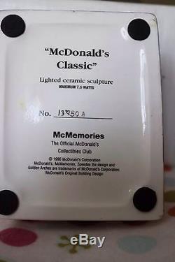 McDonald's Classic Lighted Ceramic Sculpture New In Box