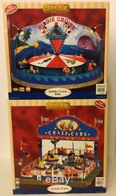 Mega Lot Of Lemax Village Collection Carnival Rides, Circus And Related Items