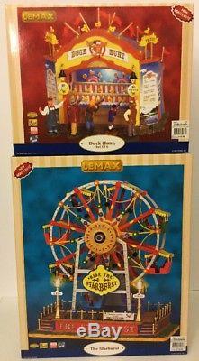 Mega Lot Of Lemax Village Collection Carnival Rides, Circus And Related Items