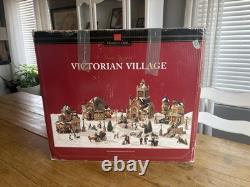 Member's Mark 2006 Victorian Village Hand Painted Christmas Set Great Condition