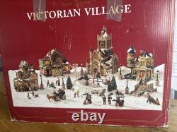 Member's Mark 2006 Victorian Village Hand Painted Christmas Set Great Condition