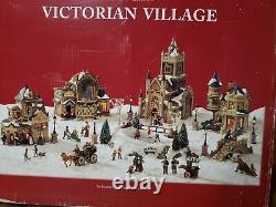 Members Mark 2006 Victorian Village COMPLETE Lighted Hand Painted Christmas Set