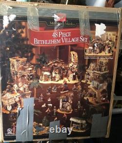 Members Mark 48 Piece Christmas Set Bethlehem Village Lighted Display