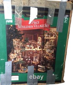 Members Mark 48 Piece Christmas Set Bethlehem Village Lighted Display