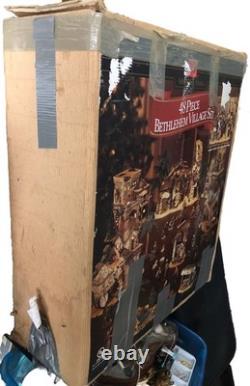 Members Mark 48 Piece Christmas Set Bethlehem Village Lighted Display