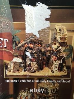 Members Mark 48 Piece Christmas Set Bethlehem Village Lighted Display