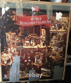 Members Mark 48 Piece Christmas Set Bethlehem Village Lighted Display
