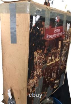 Members Mark 48 Piece Christmas Set Bethlehem Village Lighted Display