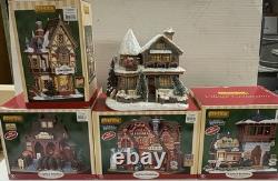 Michaels Christmas Villages Lot Of 5 Pre-owned