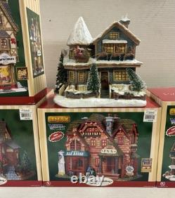 Michaels Christmas Villages Lot Of 5 Pre-owned