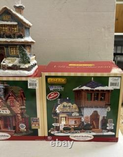 Michaels Christmas Villages Lot Of 5 Pre-owned