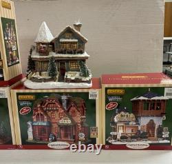 Michaels Christmas Villages Lot Of 5 Pre-owned