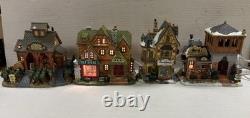 Michaels Christmas Villages Lot Of 5 Pre-owned