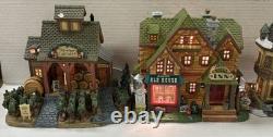 Michaels Christmas Villages Lot Of 5 Pre-owned